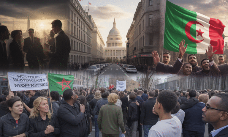 le soutien de la france et des états-unis au maroc sur la question du sahara occidental suscite la controverse. lfi affiche sa position, tandis qu'alger exprime son indignation face à ce positionnement international.