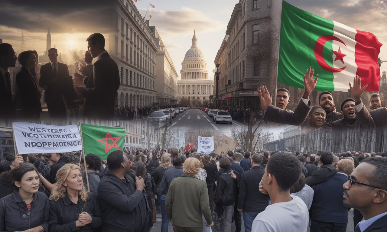 le soutien de la france et des états-unis au maroc sur la question du sahara occidental suscite la controverse. lfi affiche sa position, tandis qu'alger exprime son indignation face à ce positionnement international.