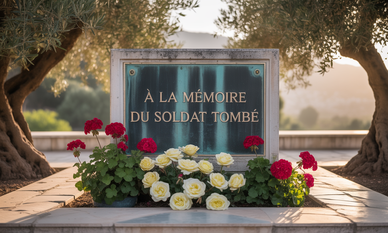 hommage à un héros tombé en algérie lors d'une embuscade : une plaque commémorative et une allée portent désormais son nom pour perpétuer sa mémoire et son courage.