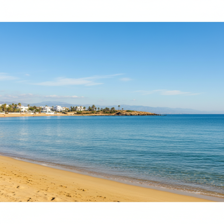 Plage mediterraneenne de Bordj El Bahri pres d Alger