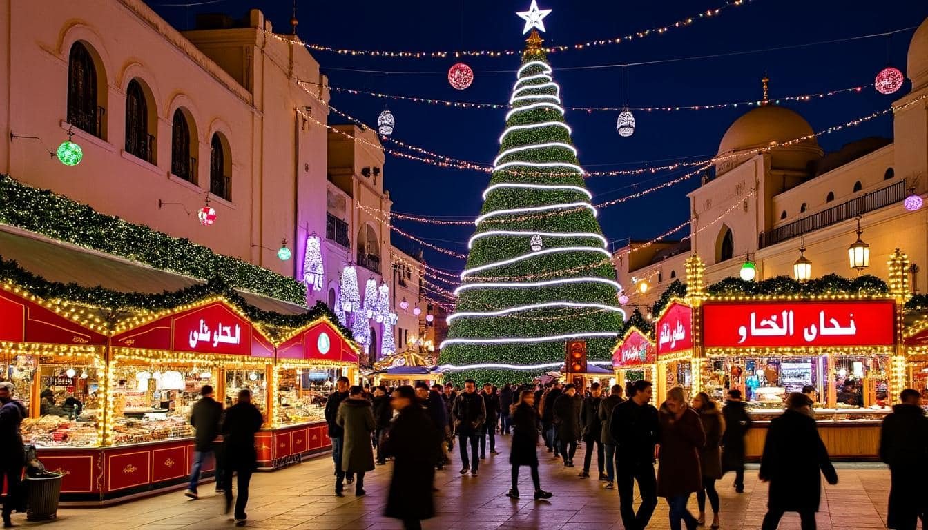 plongez dans la magie du marché de noël d’alger avec notre vidéo immersive : découvrez l’ambiance festive, les traditions algériennes et l’artisanat local pour des fêtes inoubliables !