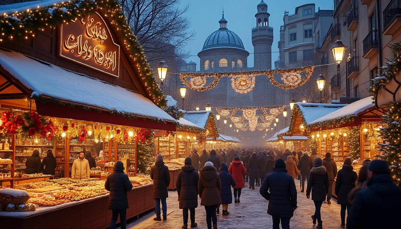 plongez dans la magie du marché de noël d’alger à travers une vidéo immersive : découvrez l’ambiance festive, les traditions algériennes et les spécialités locales qui enchantent les visiteurs chaque année.