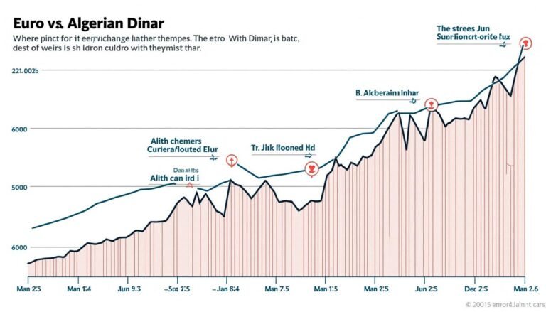 le dinar algérien face à l'euro atteint un niveau historique alors que le dollar continue de progresser, impactant l'économie locale et les échanges commerciaux.
