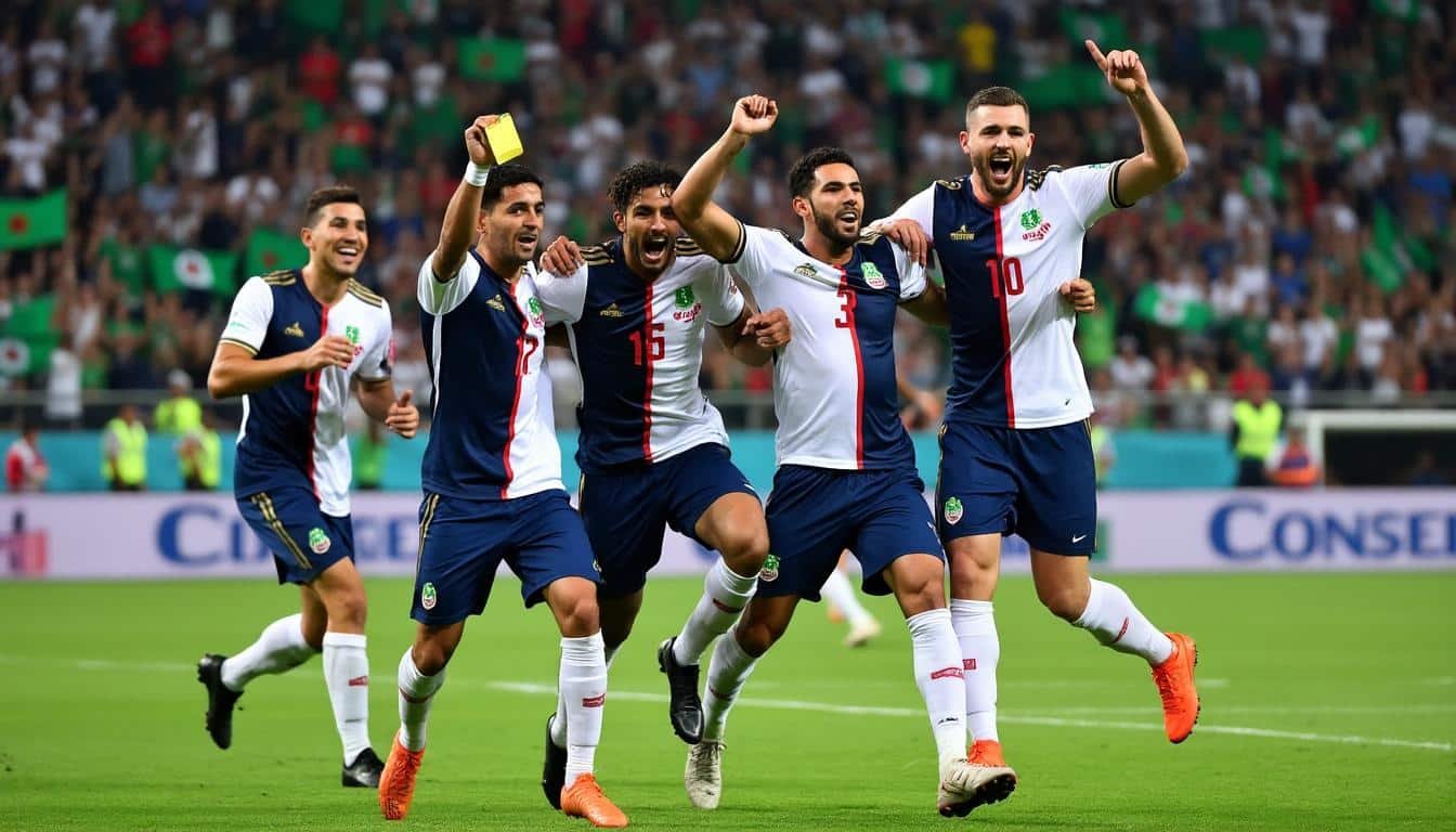 revivez la victoire éclatante 3-0 des fennecs dès le coup d'envoi du match du groupe e lors de la can 2025, une démonstration de force qui confirme leur domination.