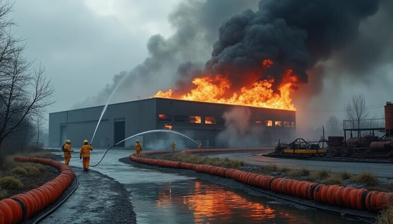 incendie majeur dans un entrepôt bolloré suscite des inquiétudes croissantes concernant la contamination des eaux par le lithium. découvrez les impacts environnementaux et les mesures prises.