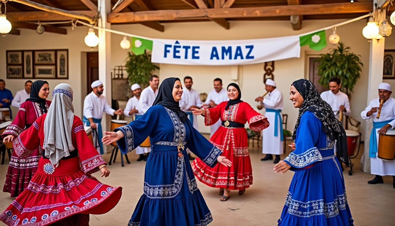 l’association iwadiyen de france célèbre yennayer, le nouvel an amazigh, dans un esprit de convivialité et d’unité pour promouvoir la culture et renforcer les liens communautaires.