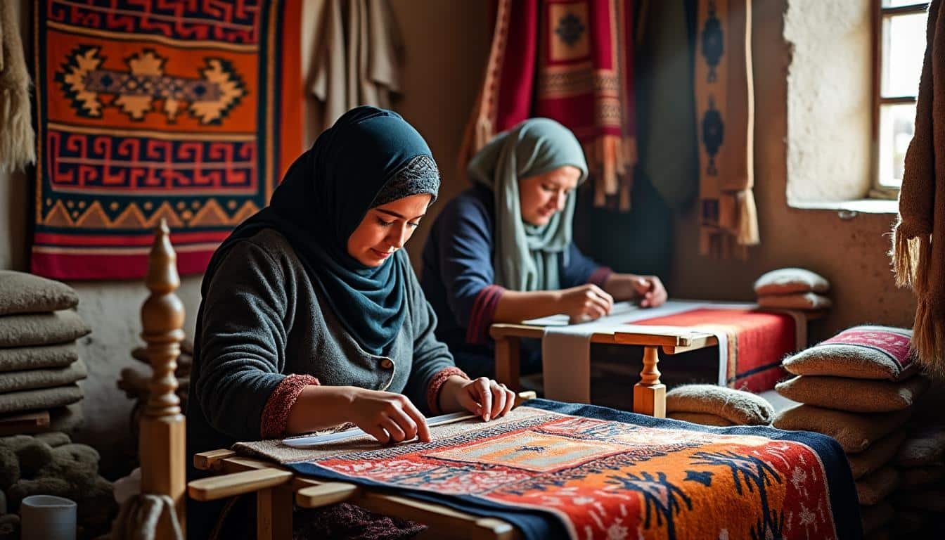 découvrez comment sadia tabti et youcef zirem s'engagent pour préserver l'artisanat berbère et sauver les tisserandes menacées de disparition.
