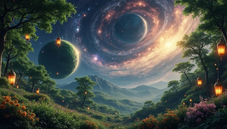 explorez un univers transformé en un jardin fertile, riche en découvertes et merveilles à explorer pour les curieux et les rêveurs.