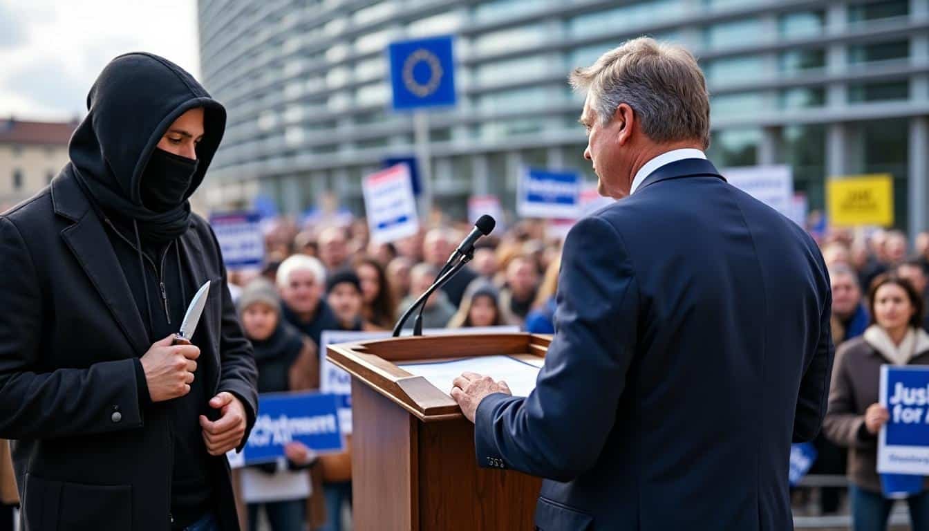 strasbourg : une candidate de la france insoumise agressée et menacée au couteau lors d'un incident filmé en vidéo. retour sur cet événement choquant qui soulève des questions sur la sécurité des candidats politiques.