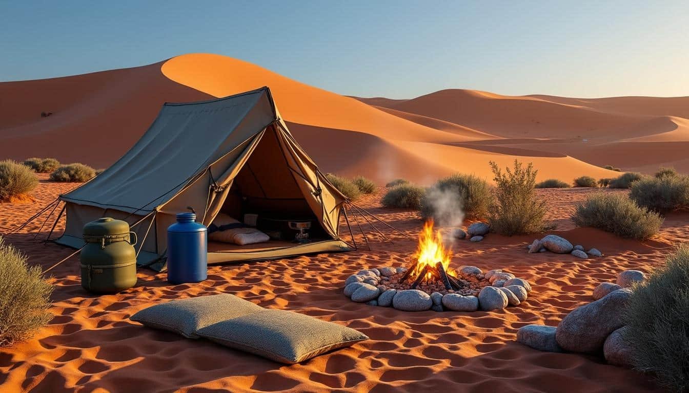 découvrez comment bivouaquer dans le désert algérien en toute sécurité : conseils sur l'équipement nécessaire, les règles à respecter et les meilleurs spots pour une expérience inoubliable.