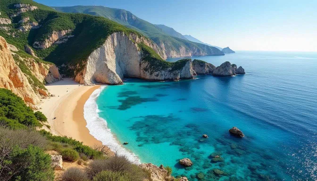 La corniche jijelienne, un joyau naturel offrant les plus belles plages sauvages de la côte est, idéales pour les amateurs de nature et de tranquillité.