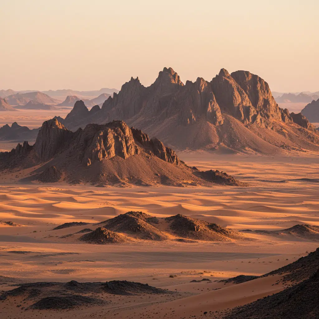 Mont Tahat dans le massif du Hoggar au Sahara