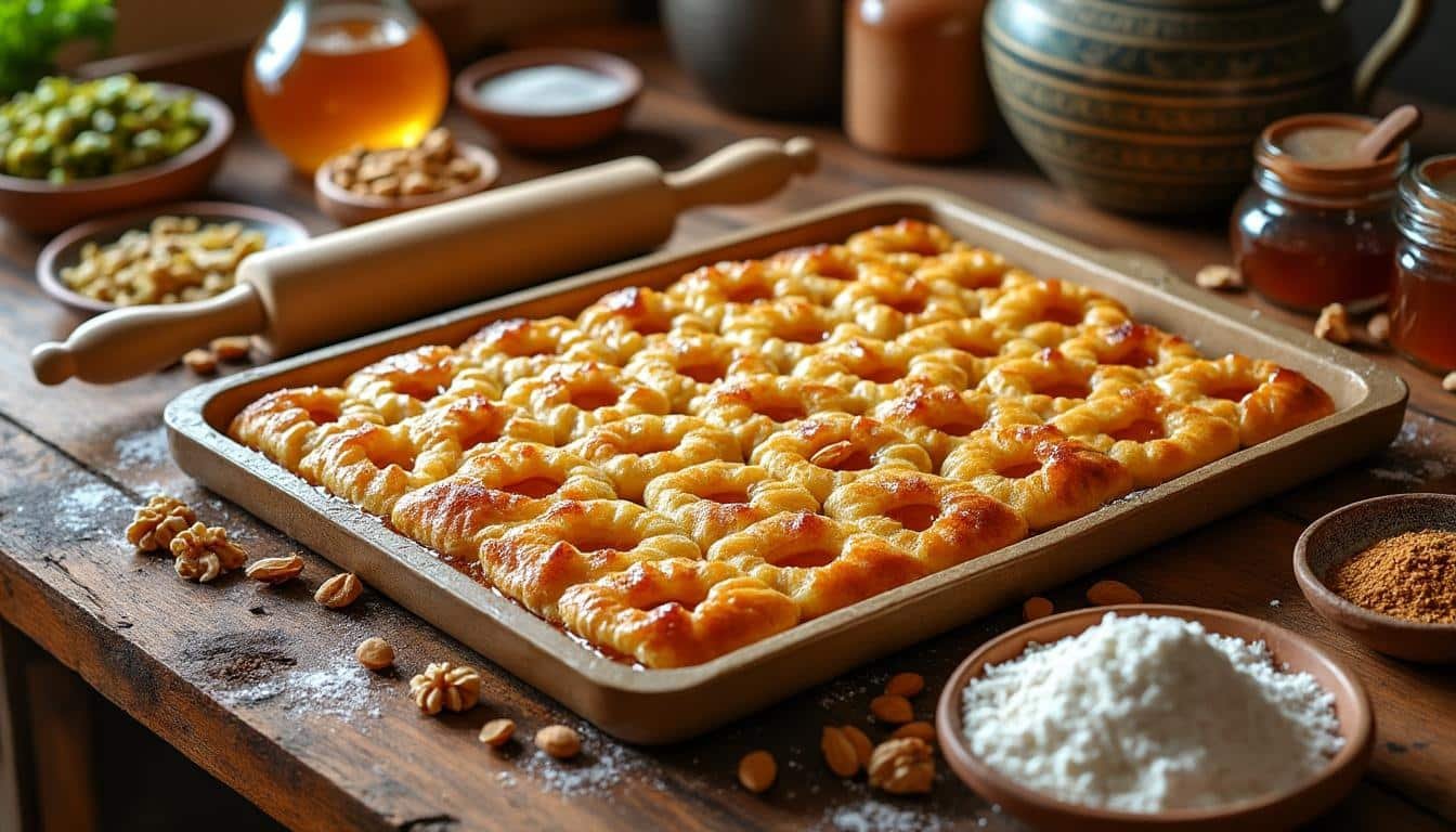 découvrez la recette authentique de la baklawa constantinoise avec une pâte maison facile à réaliser pour un dessert traditionnel et savoureux.