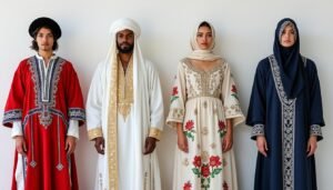 découvrez les costumes traditionnels d'algérie, détaillés région par région, pour explorer la richesse et la diversité culturelle du pays à travers ses tenues typiques.