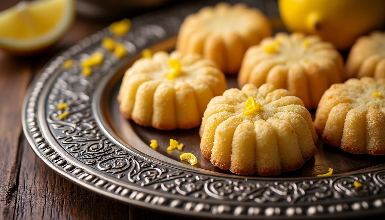 découvrez halwat tabaa, le délicieux biscuit algérien au citron, moulé avec soin, parfait pour célébrer l'aïd avec douceur et tradition.