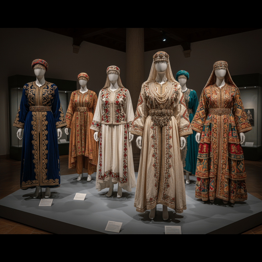 Costumes traditionnels algeriens brodes
