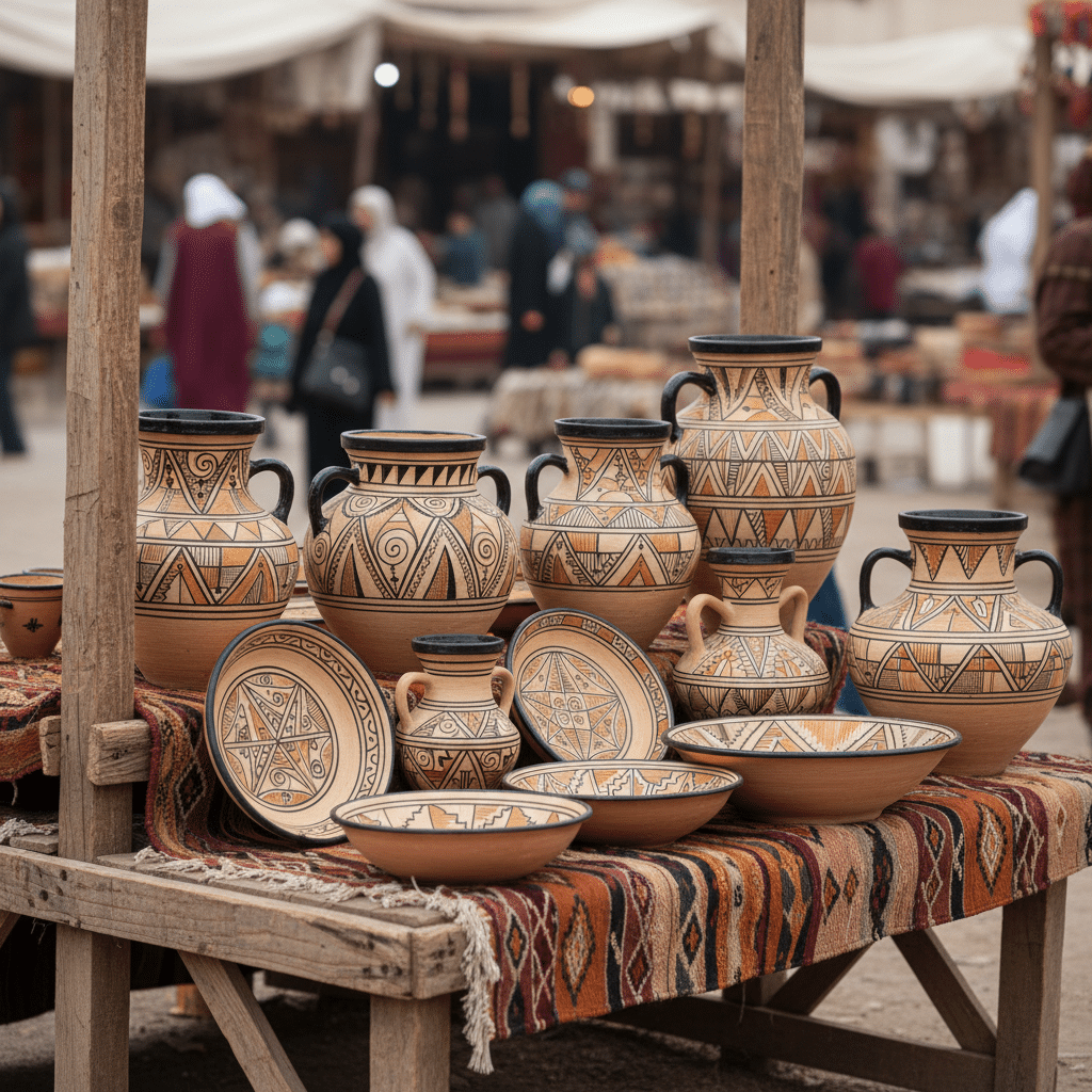 Poteries kabyles a motifs berberes