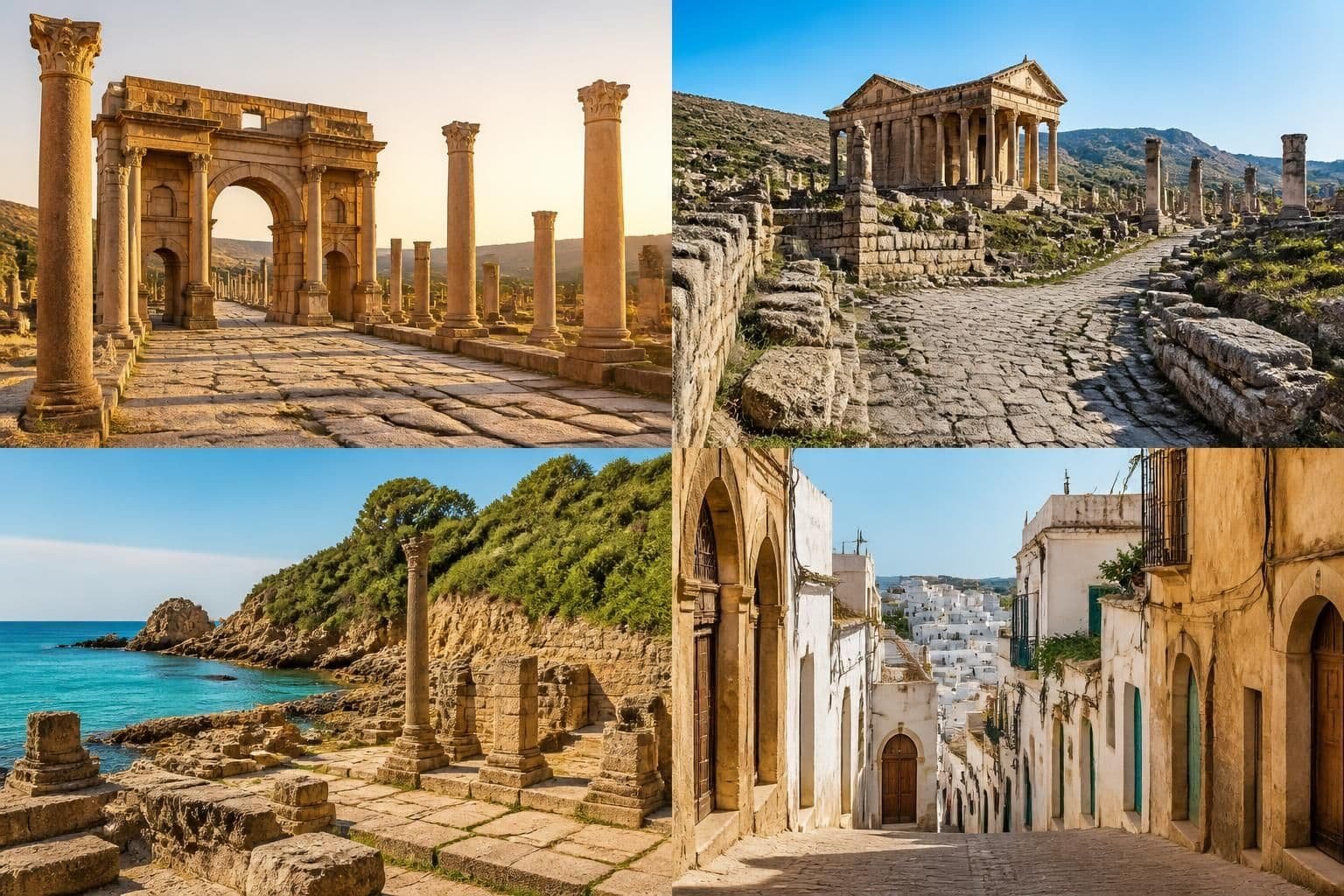 découvrez les sites classés au patrimoine mondial de l'unesco en algérie : timgad, djémila, tipaza et la casbah, témoins riches de l'histoire et de la culture du pays.