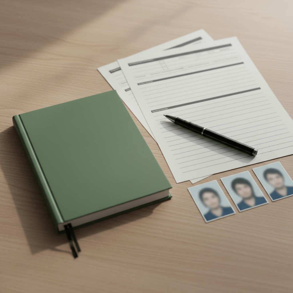 Dossier de demande de carte consulaire algérienne : formulaires, photos d identité et carnet vert